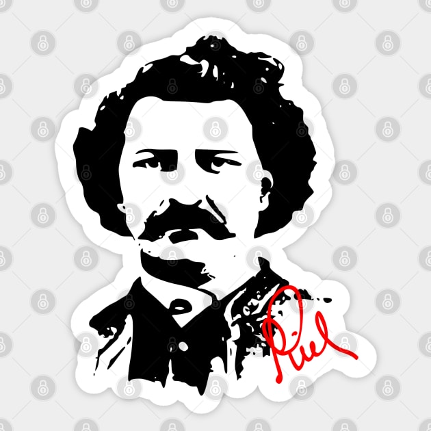 Louis Riel - Metis Leader - Manitoba Canada History Sticker by Yesteeyear